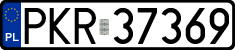 License plates of Poland, Regular car plates