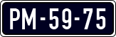 License plate of the Netherlands, Imported oldtimers (cars)