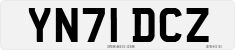 License plate of the United Kingdom, 2001 year system