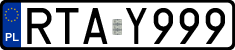 License plates of Poland, Regular car plates