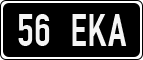 License plate of Estonia, Regular car plates (US-size)