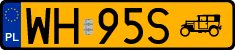 License plates of Poland, Oldtimers