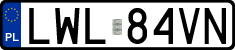 License plates of Poland, Regular car plates