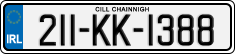 License plate of Ireland, Regular plates