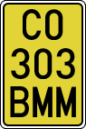 License plates of Spain, Specialty plates