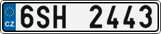 License plate of the Czech Republic, Cars (2001)