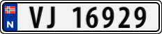 License plate of Norway, Cars