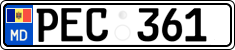 License plate of Moldova, Cars (2015)