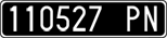 License plate of Italy, Cars (1927 year series)