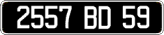 French license plate, FNI