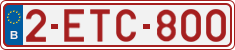License plate of Belgium, Regular plates (2010)