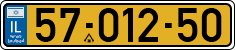 License plate of Israel, Regular plates