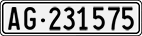 License plate of Switzerland, Cars