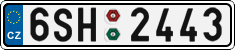 License plate of the Czech Republic, Cars (2001)