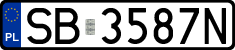 License plates of Poland, Regular car plates
