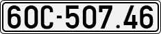 License plate of Vietnam, Cars