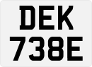 License plate of the United Kingdom, 1963 year system