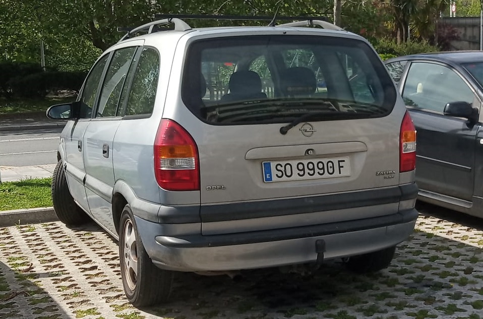 SO 9990 F, Opel Zafira 1st gen (A; T98), 1999–2005