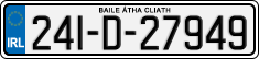 License plate of Ireland, Regular plates