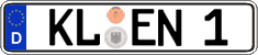 German license plate, Regular plates