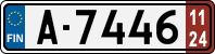 License plate of Finland, Export transit plates