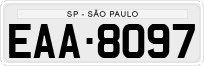 License plate of Brazil, Private owners (1990)
