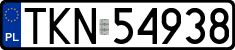 License plates of Poland, Regular car plates