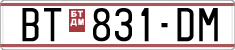 License plate of North Macedonia, Regular plates (1993)