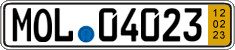 German license plate, Short-term transit plates