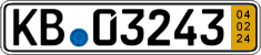 German license plate, Short-term transit plates