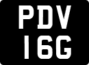 License plate of the United Kingdom, 1963 year system