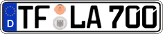German license plate, Regular plates