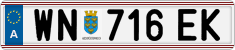 License plate of Austria, Regular plates