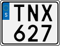 License plate of Sweden, Regular plates