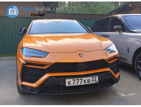 к777кв22, Lamborghini Urus