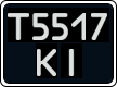 License plate Ukraine, Work vehicles (1995)