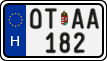 license plates of Hungary, Oldtimers (2022)