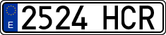 License plates of Spain, Ordinary (2000)