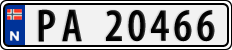 License plate of Norway, Cars