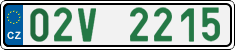 License plate of the Czech Republic, Oldtimers (2001)