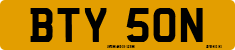 License plate of the United Kingdom, 1963 year system
