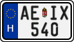 license plates of Hungary, Regular plates (2022)