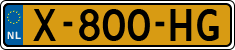 License plate of the Netherlands, Cars