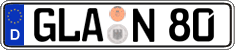 German license plate, Regular plates