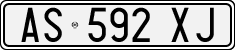 License plate of Italy, Cars (1994 year series)
