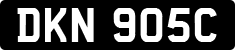 License plate of the United Kingdom, 1963 year system