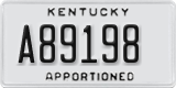 Kentucky, Apportioned (A12345)