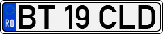 License plate of Romania, Regular plates