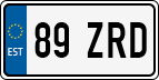 License plate of Estonia, Regular car plates (US-size)