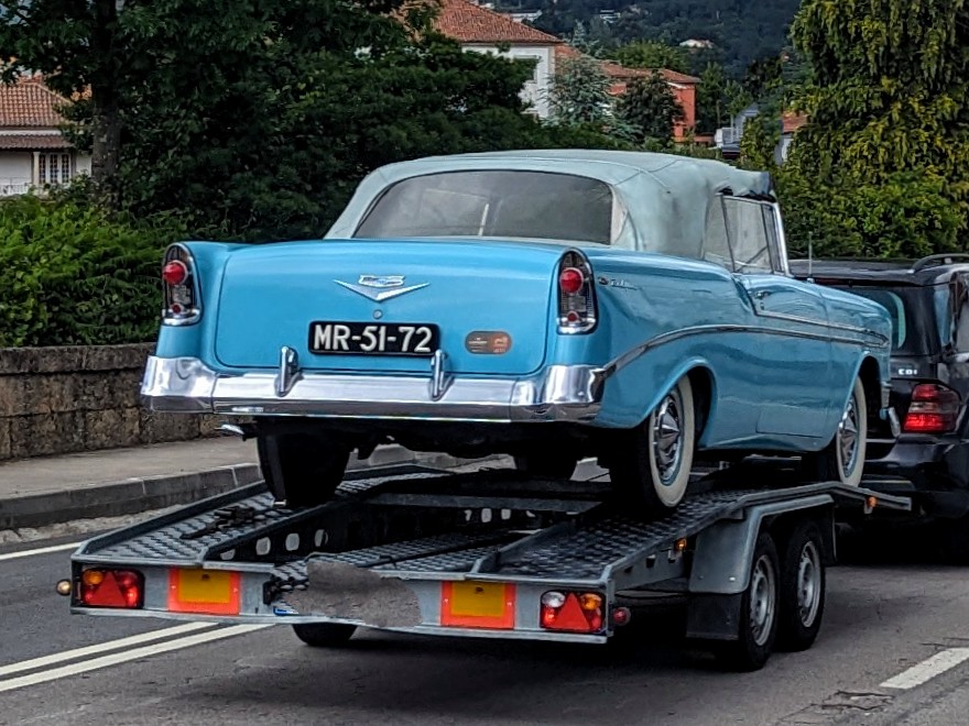 MR-51-72, Chevrolet Bel Air 2nd gen 1956 2-door Convertible (2434; A-body), 1st facelift, 1955–1956
